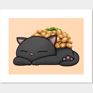 Natto Sushi Cat Posters and Art